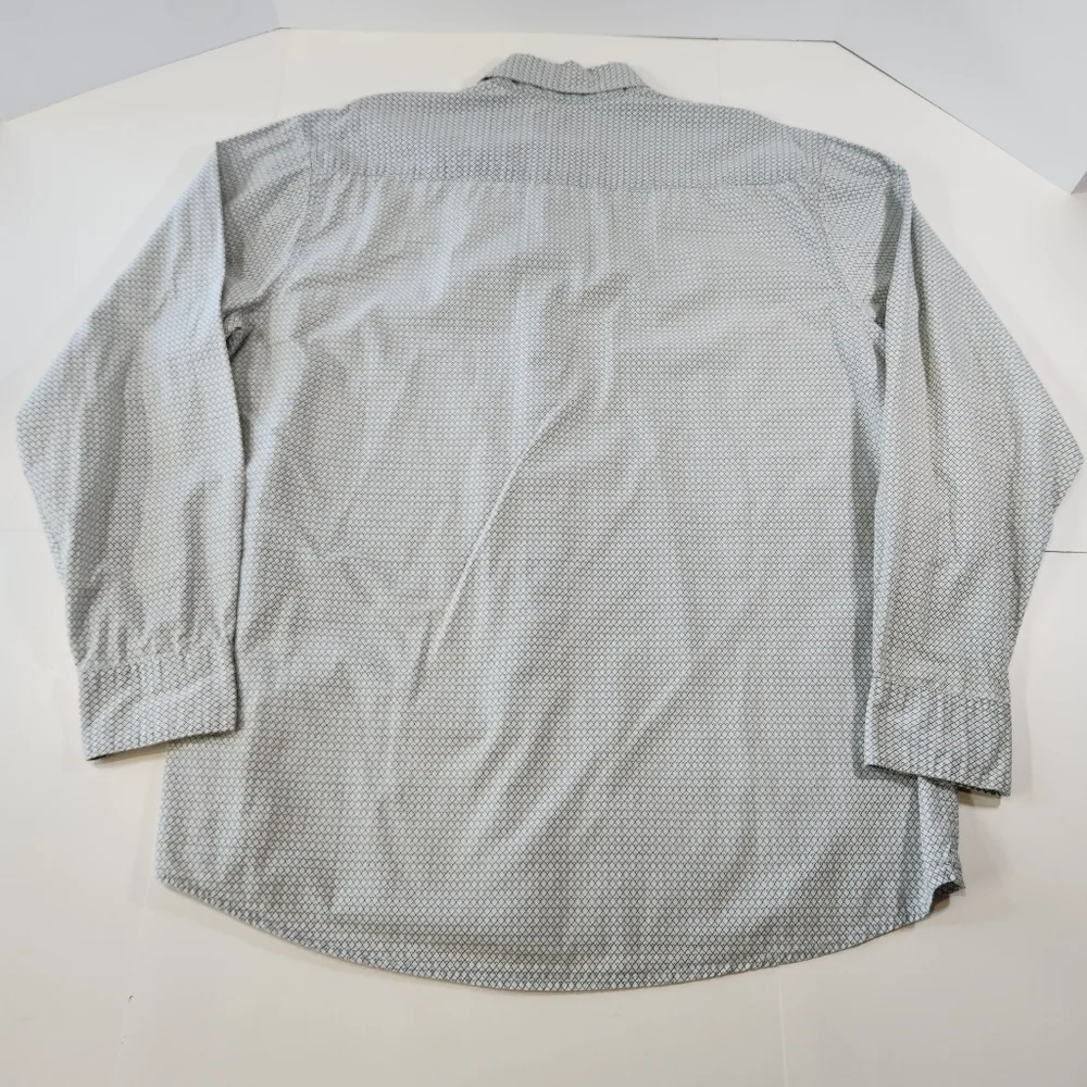 Wrangler Jeans Co. Western Shirt Men's Size Large White Button Front Long Sleeve